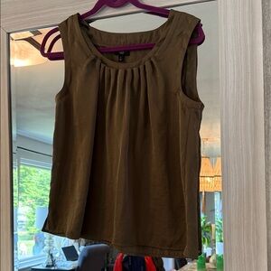 Talbots Olive Green Sleeveless Blouse